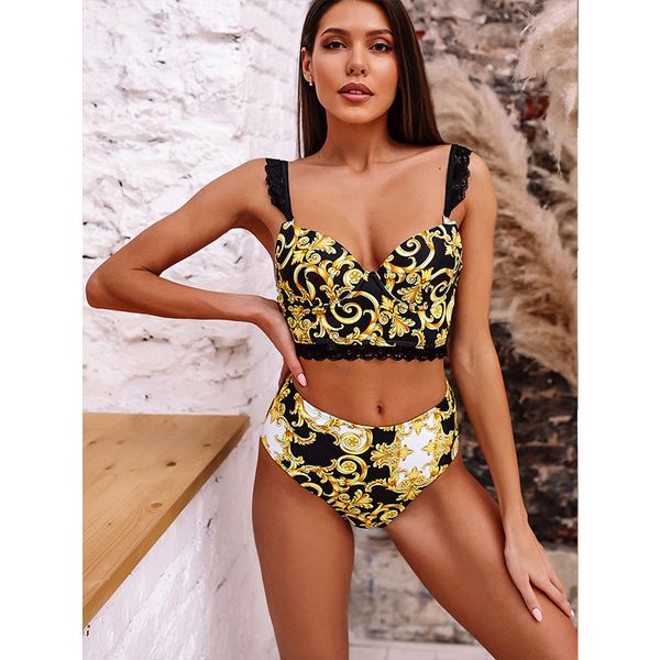 high waist swimsuit with lace push up bikinis 2021 womens swimsuits maillot de bain femme print biquini woman beachwear
high waist swimsuit with lace push up bikinis 2021 womens swimsuits maillot de bain femme print biquini woman beachwear
