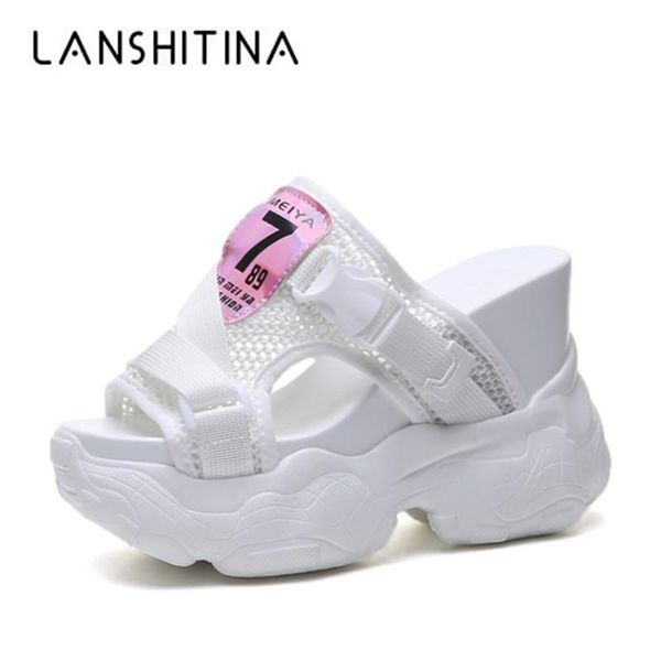 slippers 2021 women 11.5cm wedge heels casual shoes summer platform beach flip flops outdoor woman sandals sneakers, Black
slippers 2021 women 11.5cm wedge heels casual shoes summer platform beach flip flops outdoor woman sandals sneakers, Black