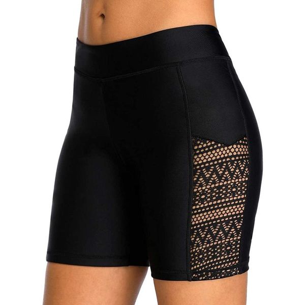 women's swimwear swimming trunks ladies bikini bottom sports briefs black mesh slim tankini, White;black
women's swimwear swimming trunks ladies bikini bottom sports briefs black mesh slim tankini, White;black