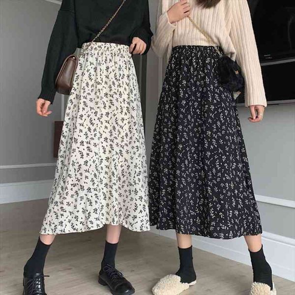 spring vintage floral print ruffle womens skirt pleated long korean streetwear drawstring elastic waist midi, Black
spring vintage floral print ruffle womens skirt pleated long korean streetwear drawstring elastic waist midi, Black