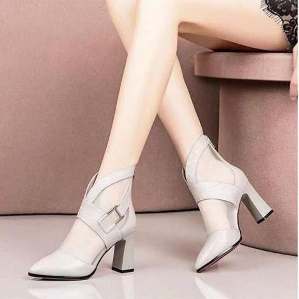 sandals fashion woman mesh puleather shoes high heel 2021 breathable boots summer women, Black
sandals fashion woman mesh puleather shoes high heel 2021 breathable boots summer women, Black