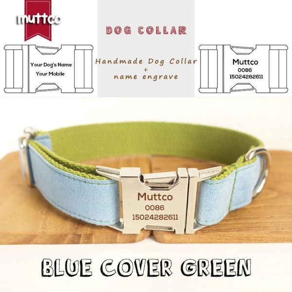 dog collars & leashes muttco retailing self-design collar blue cover green handmade engraved pet with nameplate phone id 5 sizes udc033
dog collars & leashes muttco retailing self-design collar blue cover green handmade engraved pet with nameplate phone id 5 sizes udc033
