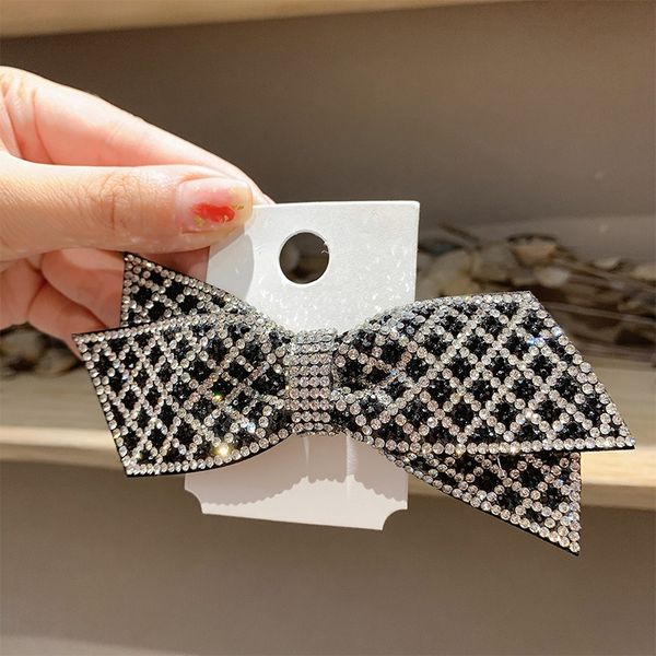 korean crystal bowknot hairpin large bow hair clips barrettes temperament clip crystals ins personality high-end hairs jewelry artifact head, Golden;silver 
korean crystal bowknot hairpin large bow hair clips barrettes temperament clip crystals ins personality high-end hairs jewelry artifact head, Golden;silver