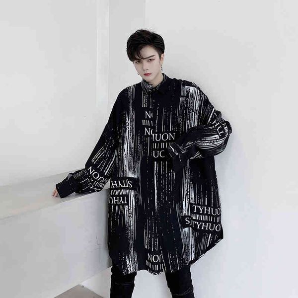 men's casual shirts men autumn print long sleeve loose male japan streetwear hip hop oversize dress 9vkw, White;black
men's casual shirts men autumn print long sleeve loose male japan streetwear hip hop oversize dress 9vkw, White;black