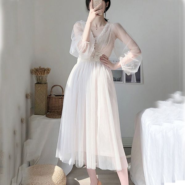 2021white dress elegant fairy chiffon off shoulder dress maxi long sleeve beach dresses women boho autumn clothes 2021 vintage, Black;gray
2021white dress elegant fairy chiffon off shoulder dress maxi long sleeve beach dresses women boho autumn clothes 2021 vintage, Black;gray