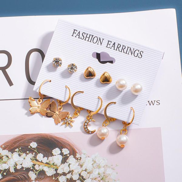 dangle & chandelier korean fashion imitation pearl hoop earrings set for women geometirc gold metal round statement 2021 trend jewelry, Silver
dangle & chandelier korean fashion imitation pearl hoop earrings set for women geometirc gold metal round statement 2021 trend jewelry, Silver