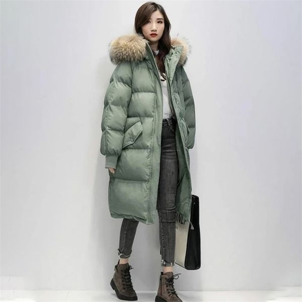 women's winter cotton-padded jacket korean stye large fur collar hooded long down cotton parkas warm loose clothing women coat 210922, Black
women's winter cotton-padded jacket korean stye large fur collar hooded long down cotton parkas warm loose clothing women coat 210922, Black