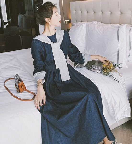 french denim dress 2021 spring . autumn retro design sense niche long skirt temperament small bellflower-skirt europe and america, Black;gray
french denim dress 2021 spring . autumn retro design sense niche long skirt temperament small bellflower-skirt europe and america, Black;gray