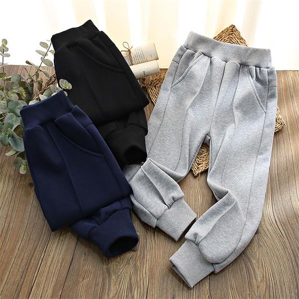 trousers 2021autumn big child elastic causal sprots pants, Blue