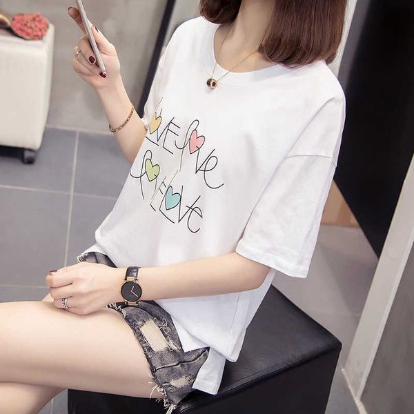 korean letter print white t shirt women clothes cotton fashion female t-shirt summer black tee shirt short sleeve 210604
korean letter print white t shirt women clothes cotton fashion female t-shirt summer black tee shirt short sleeve 210604