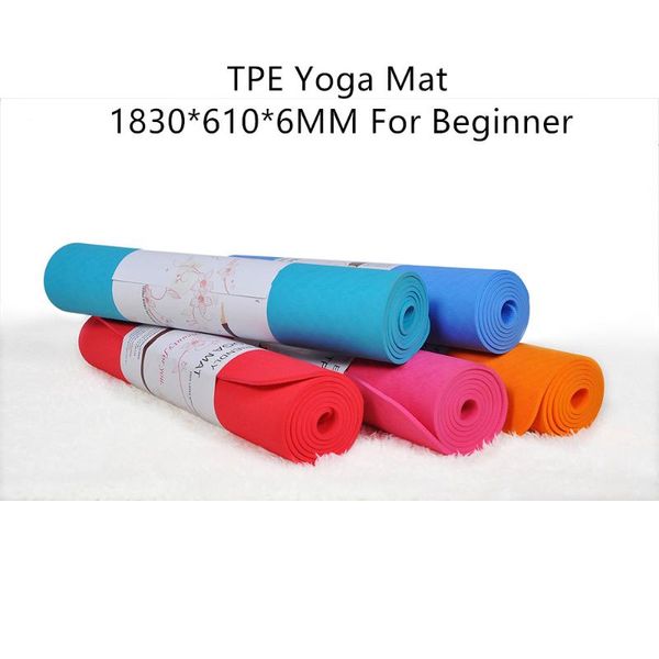 yoga mats 1830*610*6mm tpe non-slip mat high density good elasticity fitness exercise pilates pads with 8 colors for beginner
yoga mats 1830*610*6mm tpe non-slip mat high density good elasticity fitness exercise pilates pads with 8 colors for beginner