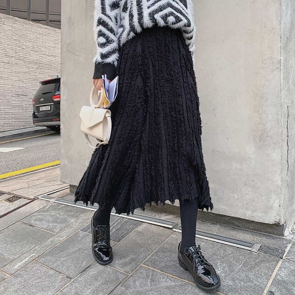 skirts korean style autumn winter asymmetrical tassel fringe skirt high waisted women elegant midi long knitted ladies rokken dktv, Black
skirts korean style autumn winter asymmetrical tassel fringe skirt high waisted women elegant midi long knitted ladies rokken dktv, Black