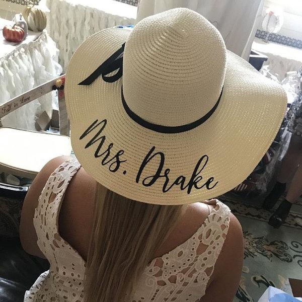 wide brim hats floppy beach hat personalized bride with name custom honeymoon must have gifts mrs, Blue;gray
wide brim hats floppy beach hat personalized bride with name custom honeymoon must have gifts mrs, Blue;gray