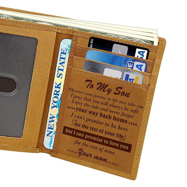engraved trifold wallet gift to my son/man/husband first grain cowhide leather wallet durable for men valentine's day present-b5, Red;black
engraved trifold wallet gift to my son/man/husband first grain cowhide leather wallet durable for men valentine's day present-b5, Red;black