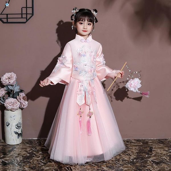 vintage chinese traditional hanfu party dress kids girl fairy princess performance costume elegant kid embroidery tang suit ethnic clothing, Red
vintage chinese traditional hanfu party dress kids girl fairy princess performance costume elegant kid embroidery tang suit ethnic clothing, Red