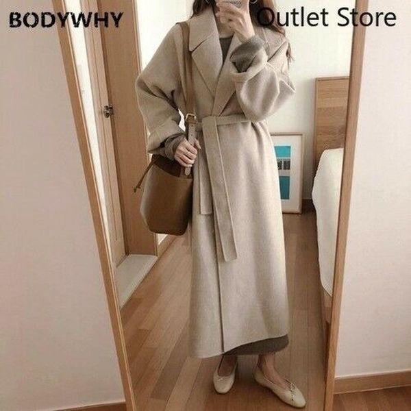 women's trench coats 2021 autumn winter women korean long overcoat coat fashion warm loose plus size sleeve outwear for, Tan;black
women's trench coats 2021 autumn winter women korean long overcoat coat fashion warm loose plus size sleeve outwear for, Tan;black