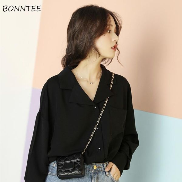shirts women solid all match chic korean style loose fashion chiffon womens comfortable simple casual notched ladies clothing women's b, White
shirts women solid all match chic korean style loose fashion chiffon womens comfortable simple casual notched ladies clothing women's b, White