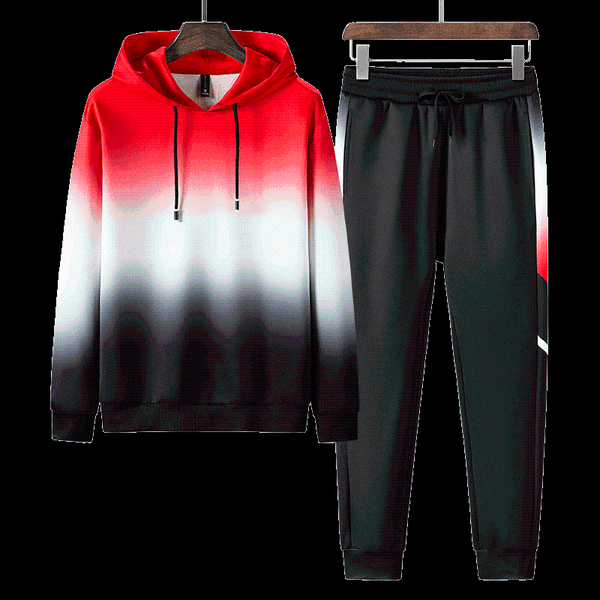 men's tracksuits gradient color hooded sweater two piece sportswear sets hoodies+long pants 4xl plus size fashion casual hip hop gym cl, Gray
men's tracksuits gradient color hooded sweater two piece sportswear sets hoodies+long pants 4xl plus size fashion casual hip hop gym cl, Gray
