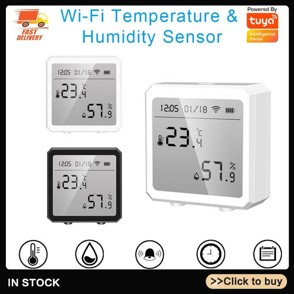 smart home control tuya wifi temperature and humidity sensor indoor hygrometer thermometer detector support alexa google life
smart home control tuya wifi temperature and humidity sensor indoor hygrometer thermometer detector support alexa google life