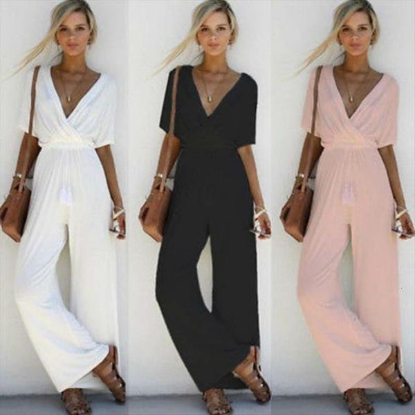 fashion solid summer autumn women jumpsuits short sleeve loose club bodysuit, Black;white
fashion solid summer autumn women jumpsuits short sleeve loose club bodysuit, Black;white
