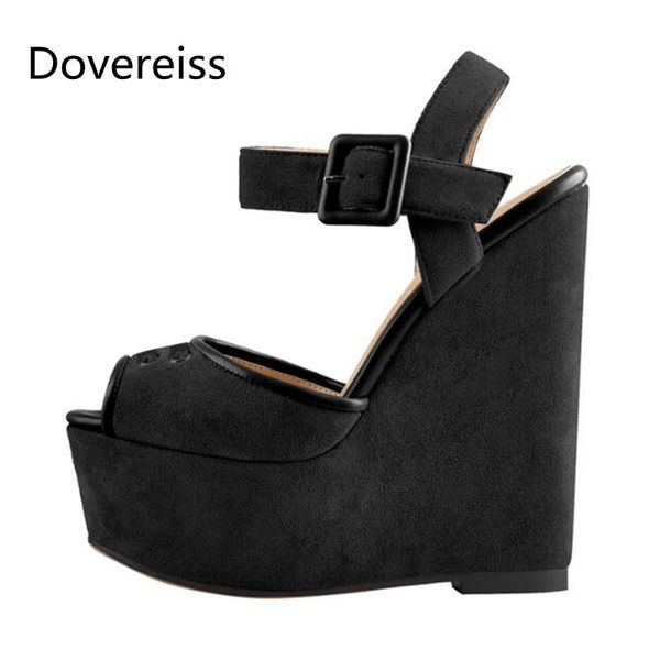 dovereiss fashion women's shoes summer consice wedges buckle suede waterproof party sandales 35-45 sandals, Black
dovereiss fashion women's shoes summer consice wedges buckle suede waterproof party sandales 35-45 sandals, Black