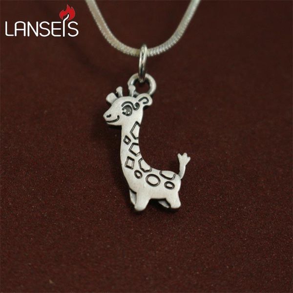 pendant necklaces 1pcs wholesale tiny cute cartoon giraffe pendants for women necklace animal jewelry simple summer gift friend, Silver
pendant necklaces 1pcs wholesale tiny cute cartoon giraffe pendants for women necklace animal jewelry simple summer gift friend, Silver