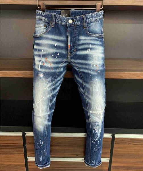 2021 men's jeans fashion classic hole motorcycle straight skinny jeans size 28-38 t05, Blue
2021 men's jeans fashion classic hole motorcycle straight skinny jeans size 28-38 t05, Blue