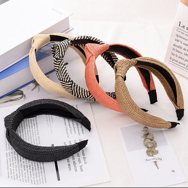 hair accessories simple versatile hand-woven raffia headband women girls fashion hairband cross knotted hoops headwear
hair accessories simple versatile hand-woven raffia headband women girls fashion hairband cross knotted hoops headwear