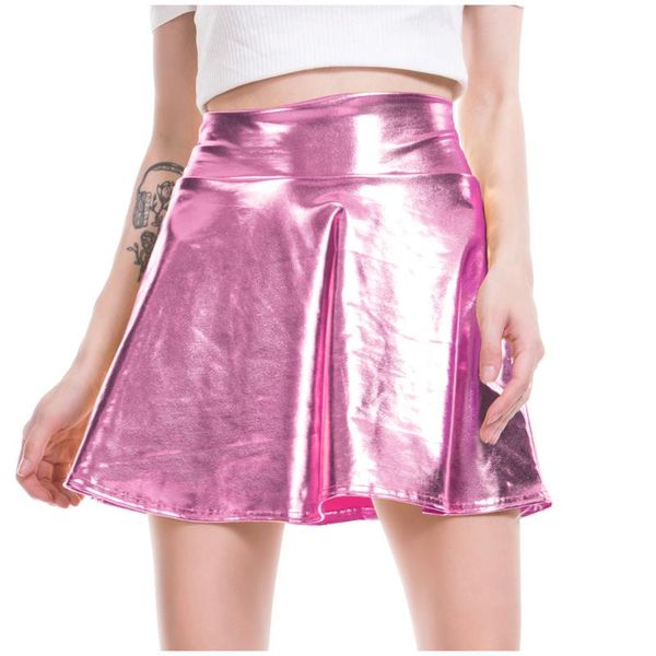 skirts summer clothes women's fashion shiny metallic flared pleated line mini skirt stage solid color performance clothing z0225, Black
skirts summer clothes women's fashion shiny metallic flared pleated line mini skirt stage solid color performance clothing z0225, Black