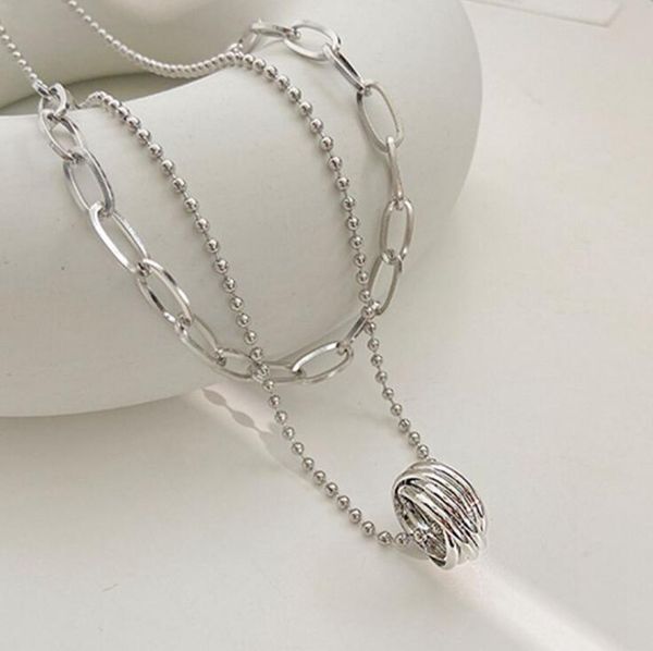 2021 double layer decorative hoodie necklace chain hip-hop personality long necklaces pendant, Silver
2021 double layer decorative hoodie necklace chain hip-hop personality long necklaces pendant, Silver