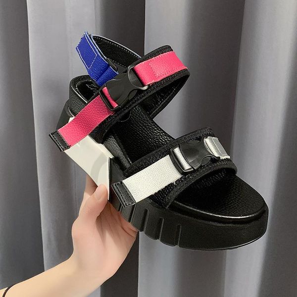 sandals women fashion thick sole wedge shoes 2021 summer beach platform open toe buckle strap solid casual, Black
sandals women fashion thick sole wedge shoes 2021 summer beach platform open toe buckle strap solid casual, Black