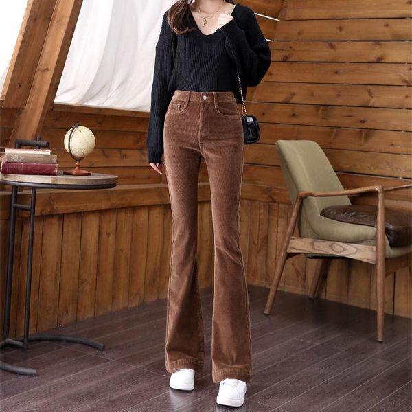 women's pants & capris women casual retro vintage corduroy autumn winter high waist loose slim solid korean all-match long flare x405, Black;white
women's pants & capris women casual retro vintage corduroy autumn winter high waist loose slim solid korean all-match long flare x405, Black;white