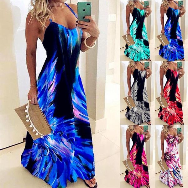 casual loose strap colors womens dresses summer boho bow bemaxi plus sizes big large robe femme, Black;gray
casual loose strap colors womens dresses summer boho bow bemaxi plus sizes big large robe femme, Black;gray