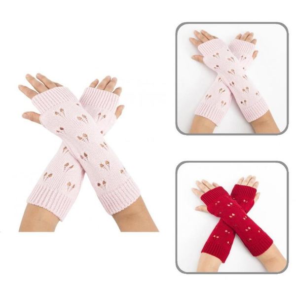 children's mittens wear-resistant 1 pair classic jacquard heart fingerless gloves thick winter hollow for office, White
children's mittens wear-resistant 1 pair classic jacquard heart fingerless gloves thick winter hollow for office, White