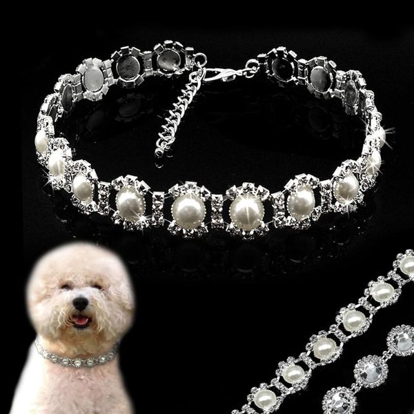 bling rhinestone dog collar pet pearl necklace diamante collars accessories for small dogs chihuahua apparel
bling rhinestone dog collar pet pearl necklace diamante collars accessories for small dogs chihuahua apparel