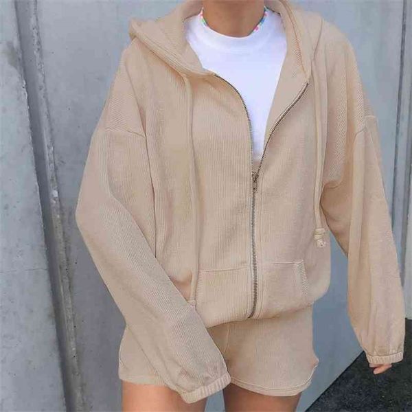 paris girl hoodie 2 pieces set women autumn solid casual corduroy long sleeve zipper sweatshirt shorts pants tracksuit suit 210524, White
paris girl hoodie 2 pieces set women autumn solid casual corduroy long sleeve zipper sweatshirt shorts pants tracksuit suit 210524, White