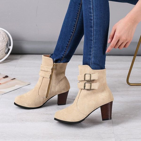 boots large size women's winter ankle women square heel snow ladies plush warm platform flock shoes female slip-on, Black
boots large size women's winter ankle women square heel snow ladies plush warm platform flock shoes female slip-on, Black