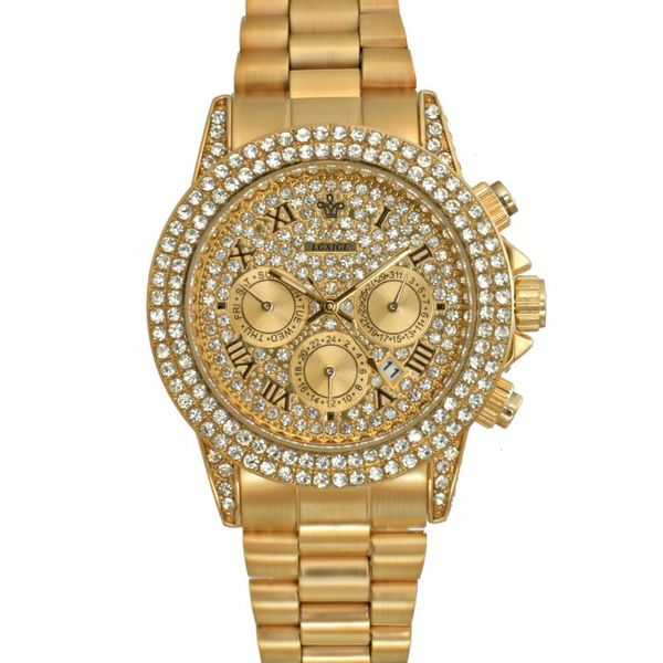 wristwatches 18k gold watch men diamond mens watches ff role quartz calender unique gift for reloj, Slivery;brown
wristwatches 18k gold watch men diamond mens watches ff role quartz calender unique gift for reloj, Slivery;brown