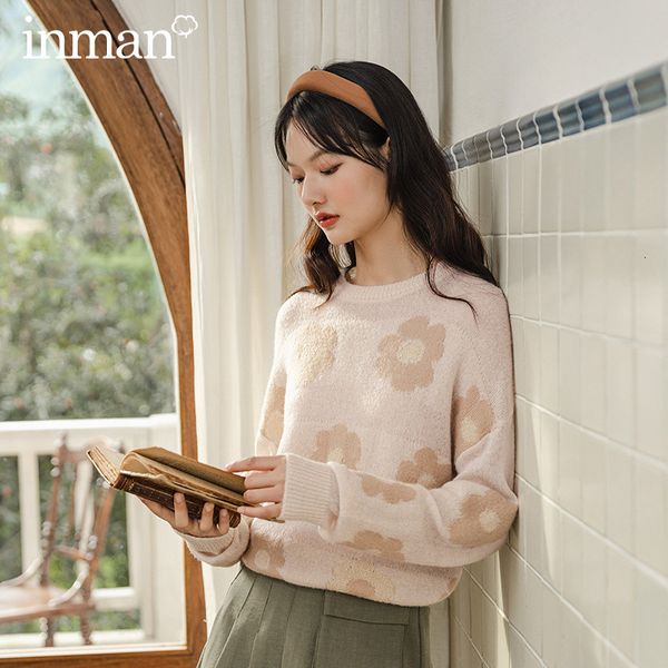 sweater spring autumn sweet flower jacquard o-neck pullover loose women sweater jal6, White;black
sweater spring autumn sweet flower jacquard o-neck pullover loose women sweater jal6, White;black