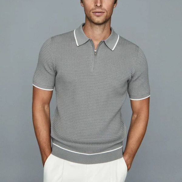 blouse pattern men's zipper polo shirt comfortable breathable fashionable cool daily travel work party, White;black
blouse pattern men's zipper polo shirt comfortable breathable fashionable cool daily travel work party, White;black