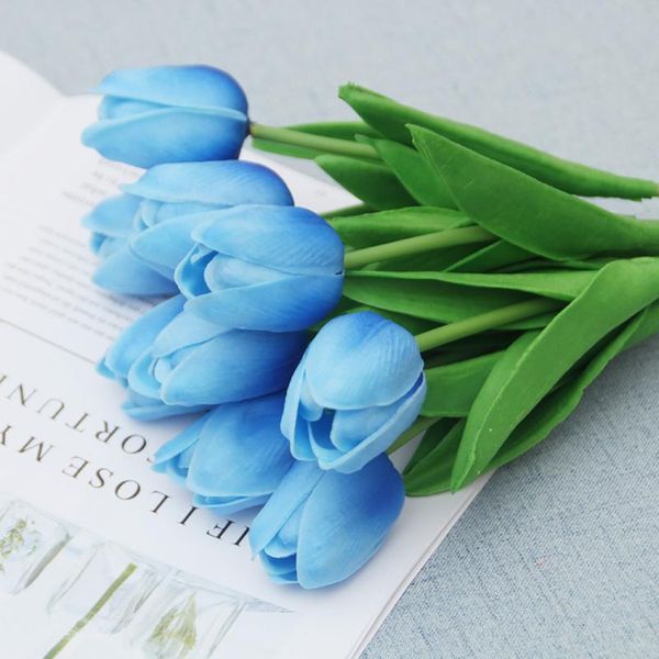 20pcs real touch flowers tulips flower artificial bouquet fake bridal decoration for wedding party home decorative & wreaths
20pcs real touch flowers tulips flower artificial bouquet fake bridal decoration for wedding party home decorative & wreaths