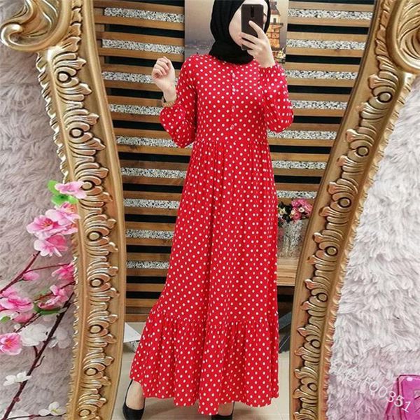 ethnic clothing plus size polka dot dubai hijab muslim dress turkish dresses jilbab abayas for women islam, Red
ethnic clothing plus size polka dot dubai hijab muslim dress turkish dresses jilbab abayas for women islam, Red