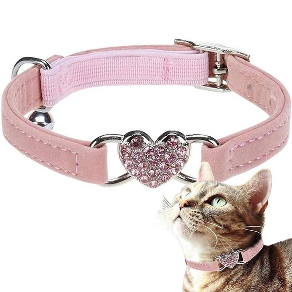 cat collars & leads adjustable heart bling collar necklace bell safety belt fashion comfortable soft rhinestone for kitten small dogs
cat collars & leads adjustable heart bling collar necklace bell safety belt fashion comfortable soft rhinestone for kitten small dogs