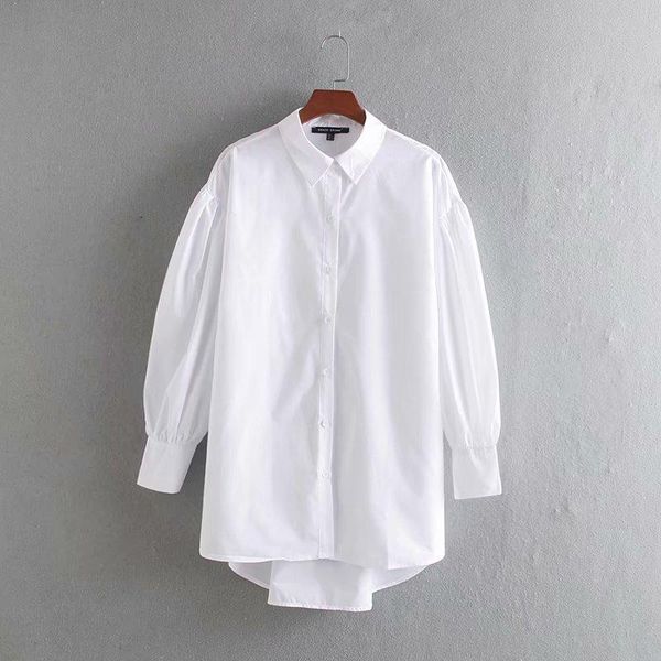 women's blouses & shirts summer fashionable long shirt black and white loose sleeve lapel front short rear poplin top
women's blouses & shirts summer fashionable long shirt black and white loose sleeve lapel front short rear poplin top
