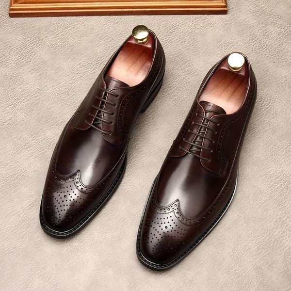 dress shoes oxford leather man, lace-up european edition, made of cowhide, formal wedding wear, dress, pure, Black
dress shoes oxford leather man, lace-up european edition, made of cowhide, formal wedding wear, dress, pure, Black