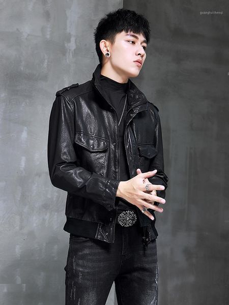 men's leather & faux jacket 2021 real genuine jackets sheepskin coat vintage motorcycle deri mont yh9056 kj4122, Black
men's leather & faux jacket 2021 real genuine jackets sheepskin coat vintage motorcycle deri mont yh9056 kj4122, Black
