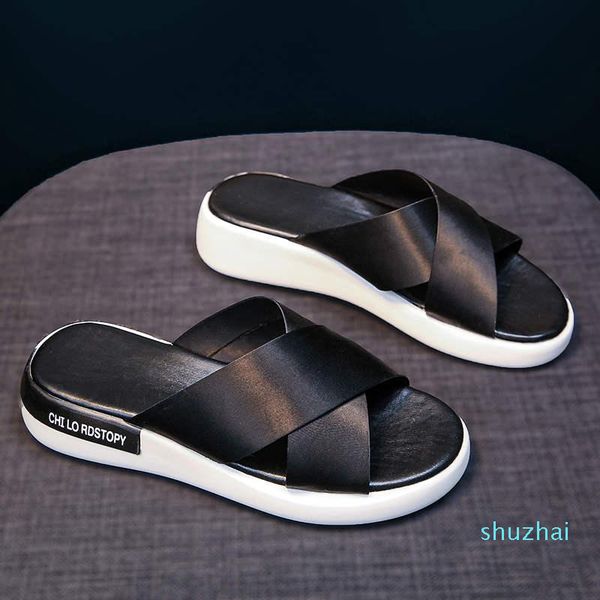 slippers big sole female flip-flops tourist beach sandals swings shoes man colored men's leather anti-skid soled tennis, Black
slippers big sole female flip-flops tourist beach sandals swings shoes man colored men's leather anti-skid soled tennis, Black