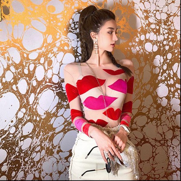 spring women womens blouses blouse summer big red mouth appliques club tees ladies fashion slim shirts ns599, White
spring women womens blouses blouse summer big red mouth appliques club tees ladies fashion slim shirts ns599, White