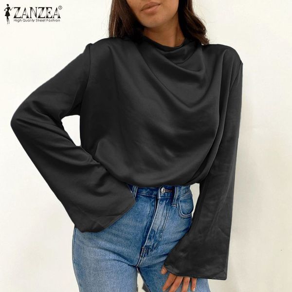 two piece dress office solid blusas blouse autumn fashion satin blouses women work flare sleeve tunic casual loose o neck pullover, White
two piece dress office solid blusas blouse autumn fashion satin blouses women work flare sleeve tunic casual loose o neck pullover, White