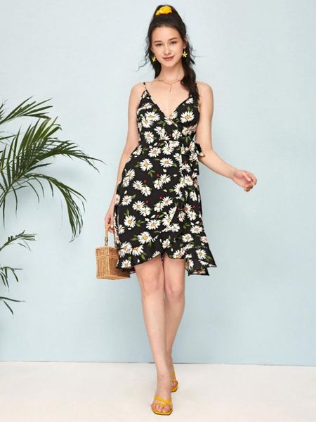 casual dresses summer women's fashion style clothing -selling small flower sling dress street sleeveless women, Black;gray
casual dresses summer women's fashion style clothing -selling small flower sling dress street sleeveless women, Black;gray